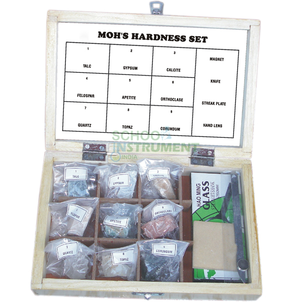 Mohs Hardness Set, Collection of 9 Mohs Hardness Set